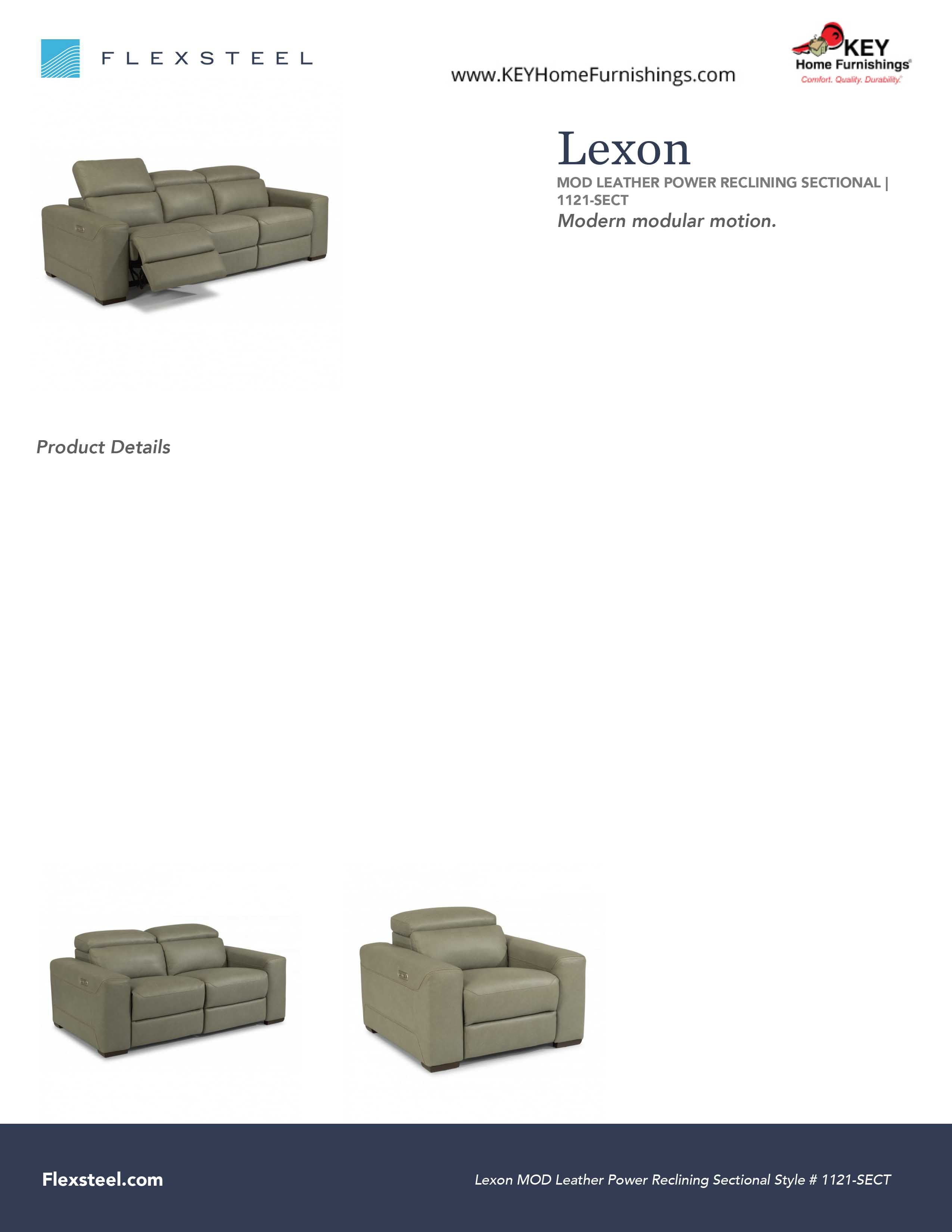Flexsteel Furniture 1121-SECT details and dimensions