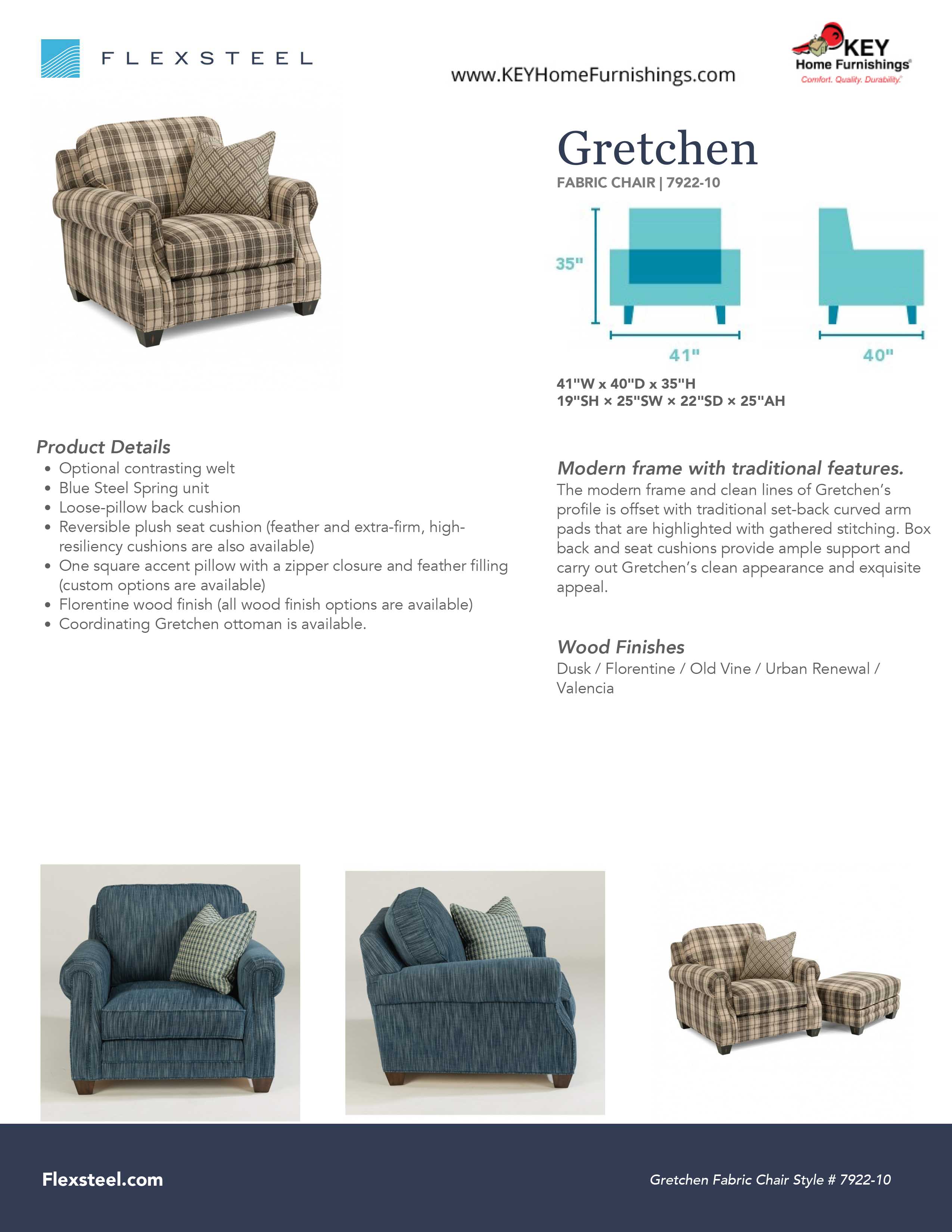 Flexsteel Furniture 7922-10 details and dimensions