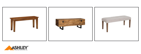 Ashley Furniture Benches at KEY Home Furnishings Delivered to Damascus Ashley Furniture Benches at KEY Home Furnishings Delivered to Damascus