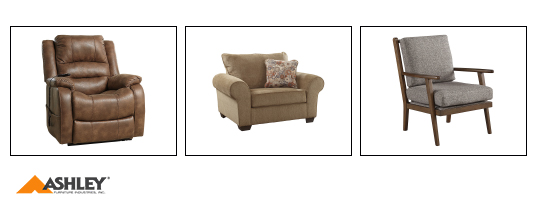 Ashley Furniture Chairs at KEY Home Furnishings Delivered to West Linn