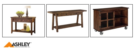 Ashley Furniture Consoles at KEY Home Furnishings Delivered to Aurora
