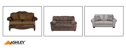 Ashley Furniture Loveseats at KEY Home Furnishings Delivered to Newberg
