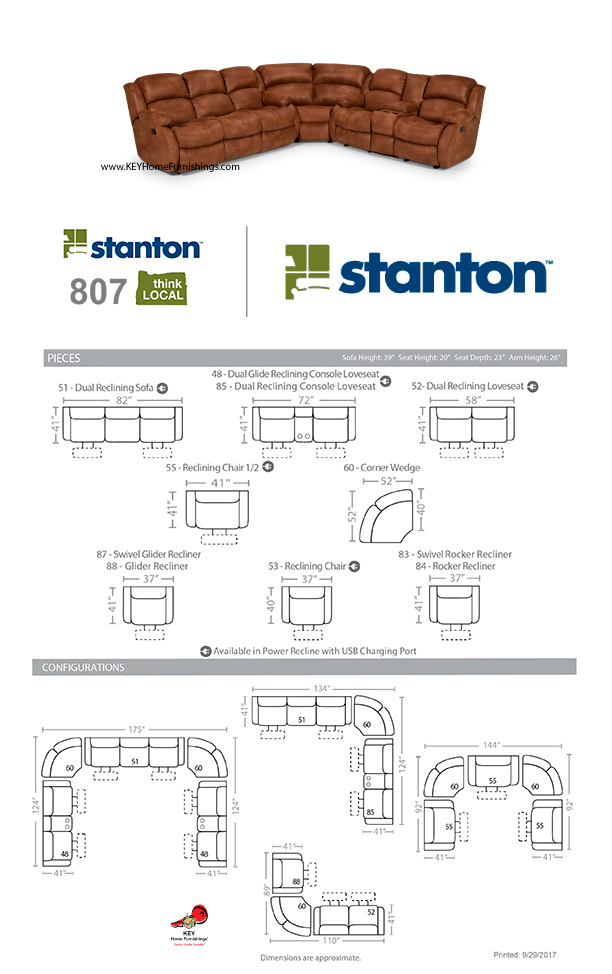 Sectional  configuration shown in Wrangler Tanner