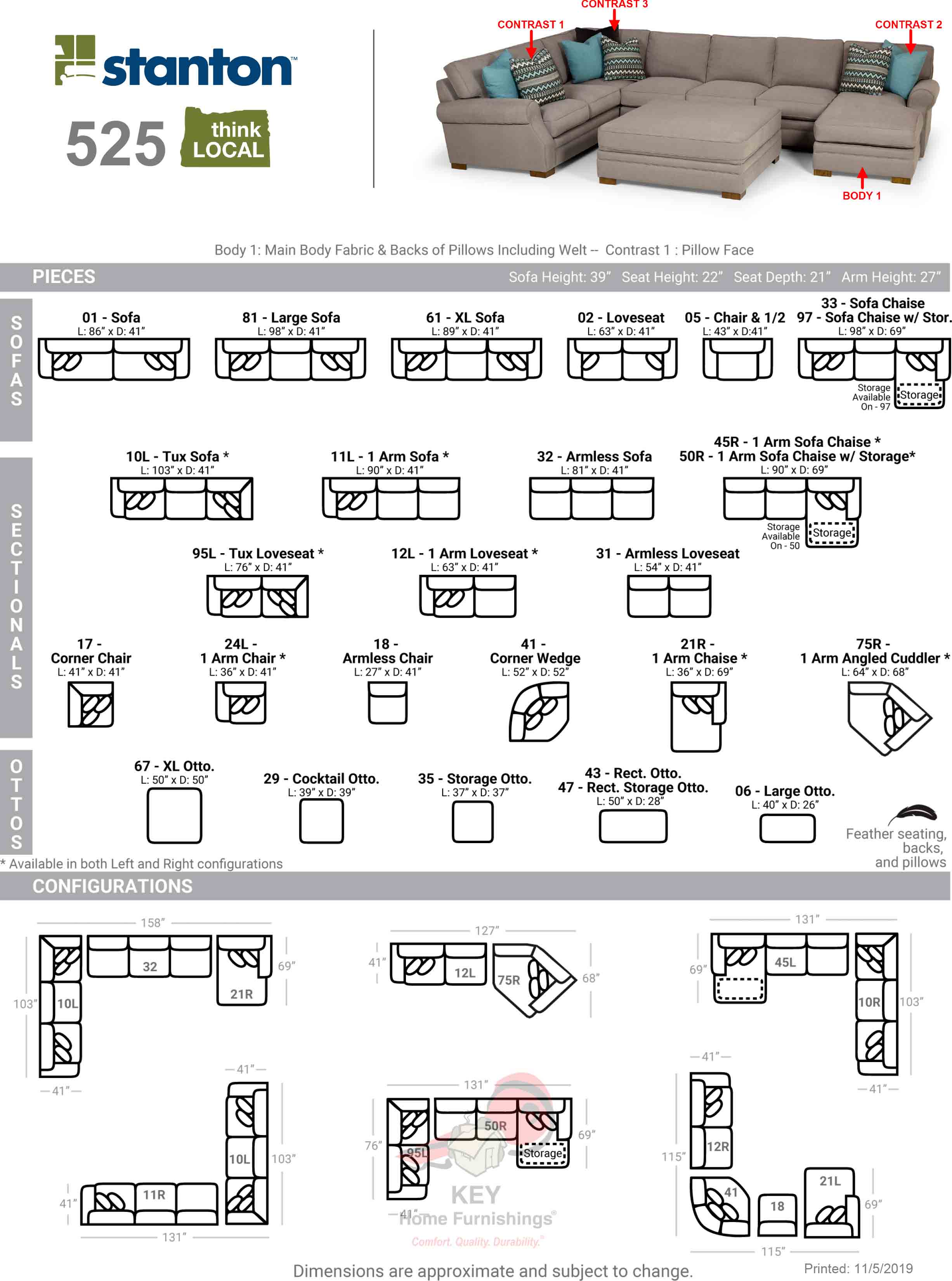 Sectional 525